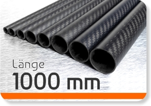 Carbon Rohre Länge 1000 mm