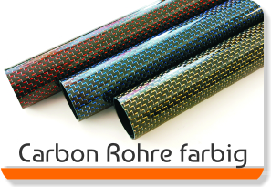Carbon Rohre farbig