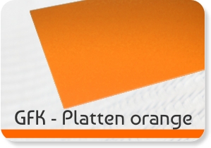 Glasfaser Platten orange