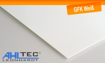 GFK weiß 600 x 500 mm x 0,5 mm