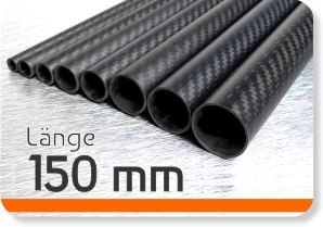 Carbon Rohre Länge 150 mm
