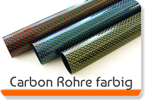 AHLtecshop - Carbon Rohr 25 mm x 23 mm x 1000 mm