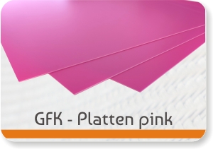 Glasfaser Platten pink