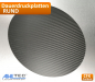 Preview: Runde Carbon 3D Druck Dauerdruckplatte  für ABS PLA PETG HIPS PMMA Filament Druckplatte