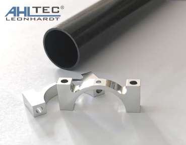 Aluminium Rohrschelle 22 mm silber