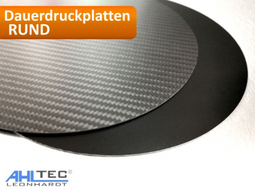 Runde Carbon 3D Druck Dauerdruckplatte  für ABS PLA PETG HIPS PMMA Filament Druckplatte