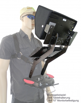 FPV Erweiterung LANG "Aufrüstset" für Tablet und Monitor in Carbon