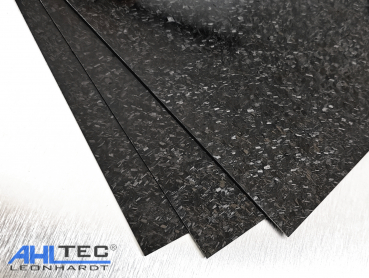 Carbon Platte - FORGED Carbon fein - Hochglanz - 280 x 190 mm 3,0 mm
