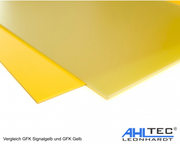 Preview: GFK signalgelb 300 x 150 mm x 1,5 mm