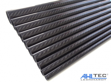 Preview: Carbon Rohr Hochglanz 30 mm x 28 mm x 500 mm