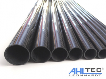 Carbon Rohr Hochglanz 10 mm x 8 mm x 1000 mm