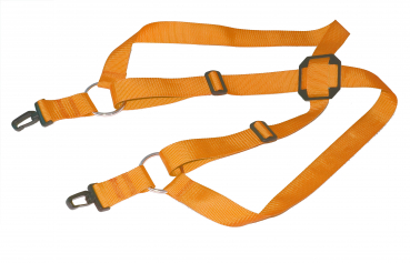 Komfort Kreuzgurt für Senderpulte in Orange