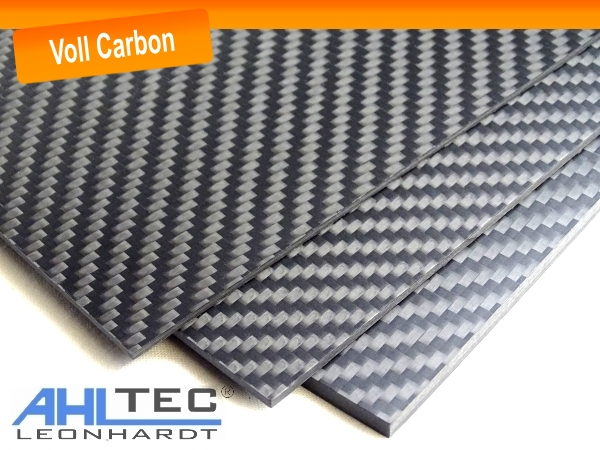 CFK Kohlefaser LEINEN Hochglanz Carbon Platte 0,5mm Größe wählbar 
