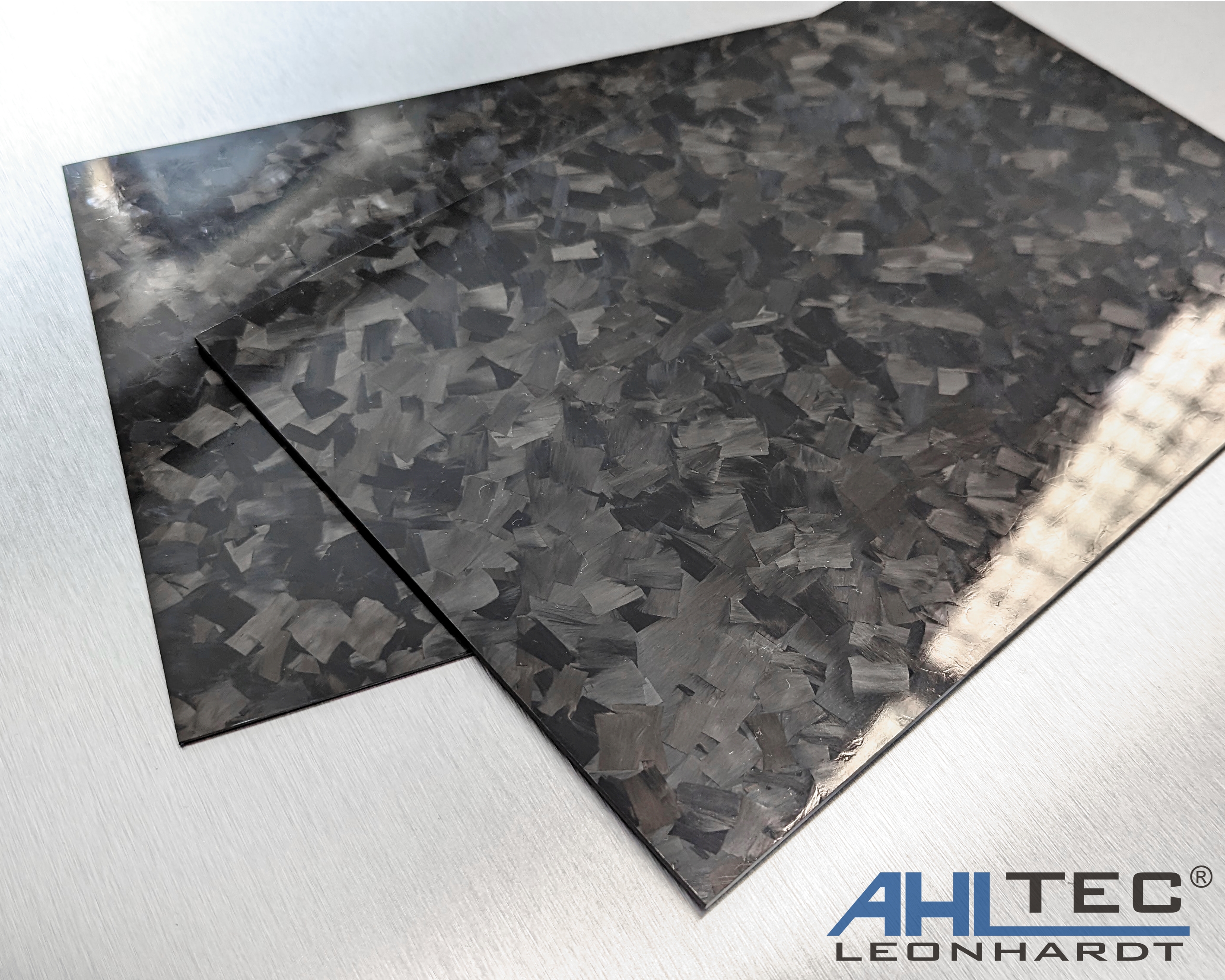 AHLtecshop - FORGED Carbon Platte 1mm / Struktur grob / Hochglanz