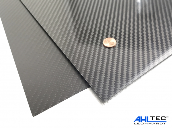 Carbon Platte - Hochglanz - 600 x 500 mm 3,0 mm