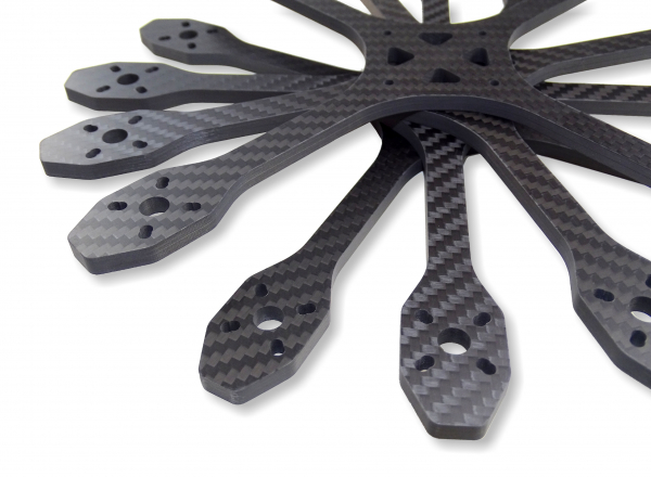 Carbon Platte 6mm / FPV Qualität / Köper Voll Carbon / Größe wählbar