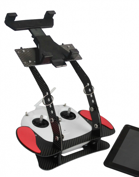 SET2 DJI Phantom 1 & 2 Series - in CARBON - mit Senderpult, FPV Erweiterung & Tablethalterung