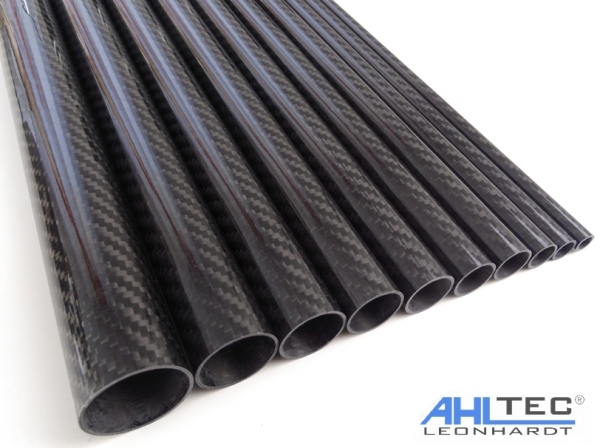 Carbon Rohr 18 Mm Außen-Ø – CFK Kohlefaser Tube 3K Köper, Seidenmatt, Länge Wählbar (330/500/1000 Mm), Wandstärke 1 Mm