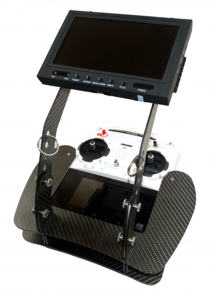 SET3 Yuneec Q500 - in CARBON - mit Senderpult, FPV Erweiterung für Monitore