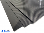 Carbon Platte - Hochglanz - 480 x 280 mm 0,5 mm