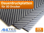 Carbon 3D Druck Dauerdruckplatte  für ABS PLA PETG HIPS PMMA Filament Druckplatte