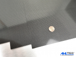Carbon Platte - Leinen Hochglanz - 480 x 280 mm 1,0 mm